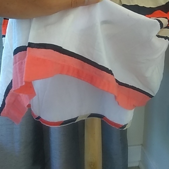 We Vera fully lined cotton striped skirt with side - Picture 3 of 8